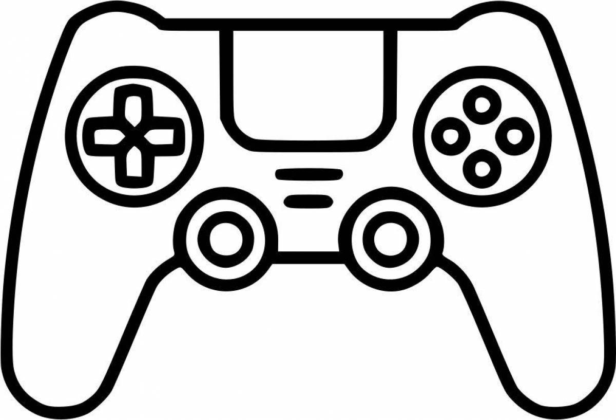 Magic console coloring page
