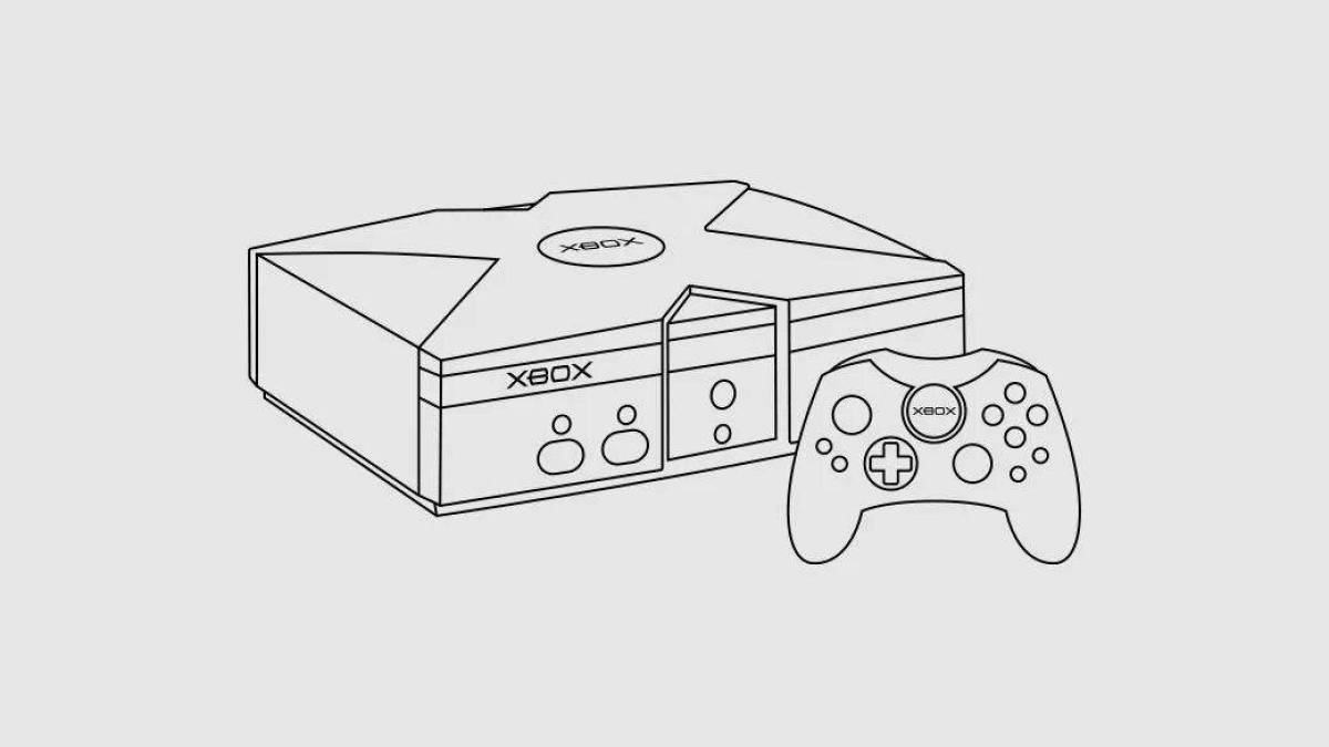 Attractive console coloring page