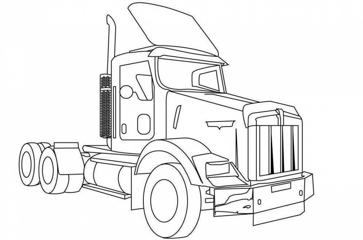 Tractor live coloring page