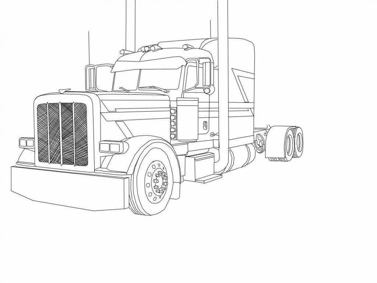 Tractor coloring page