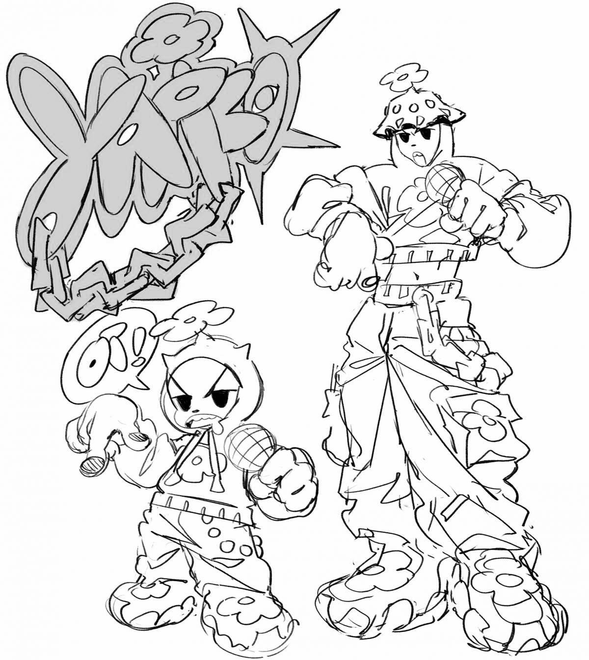 Увлекательная раскраска flippy