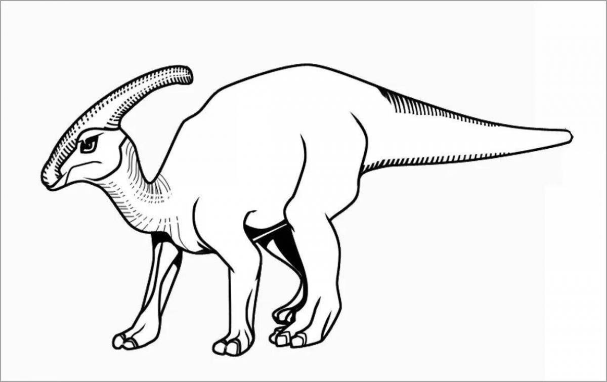 Great pachycephalosaurus coloring page