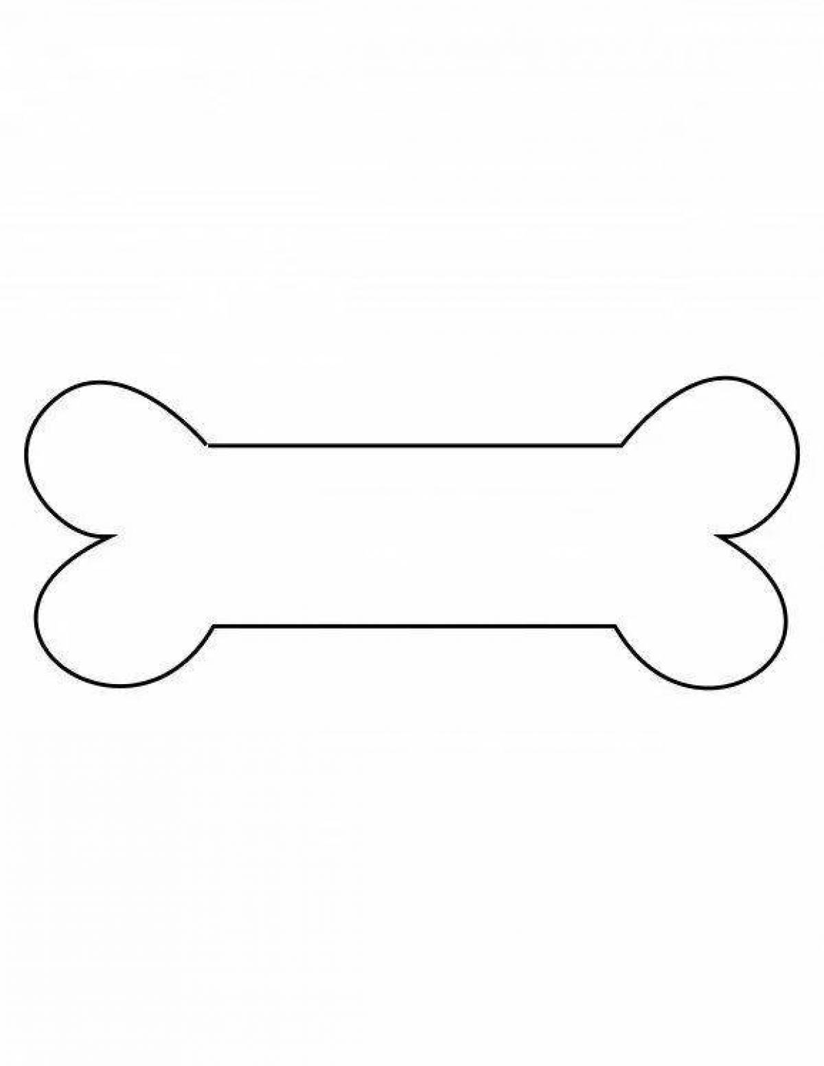 Color coloring of the bone