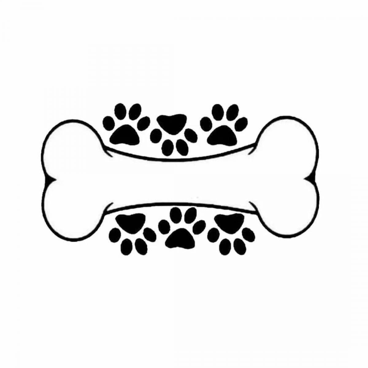 Colored explosive bone coloring book