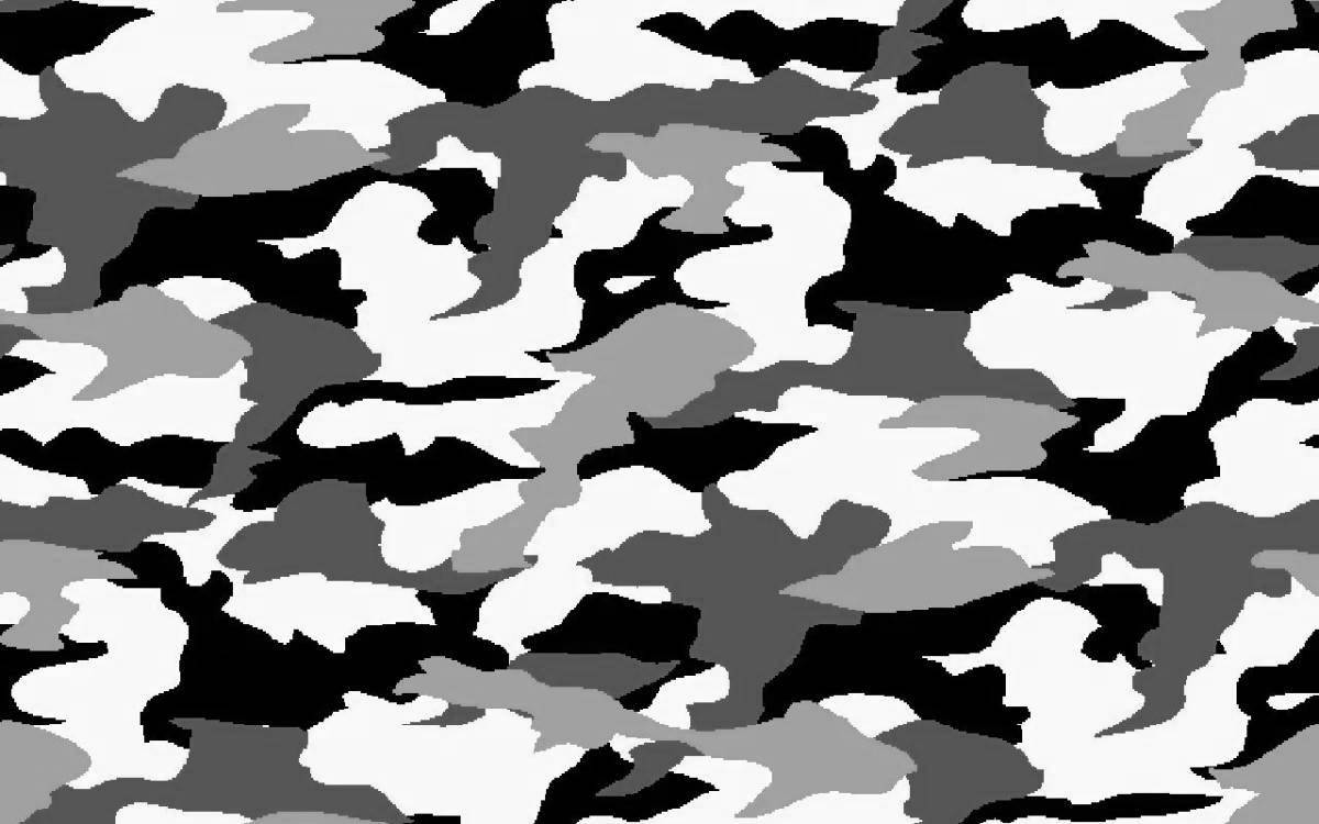 Vivid Camouflage Coloring Page