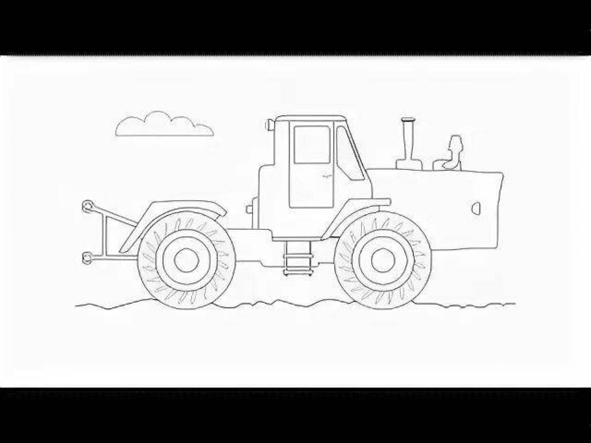Т-150 трактор рисунок
