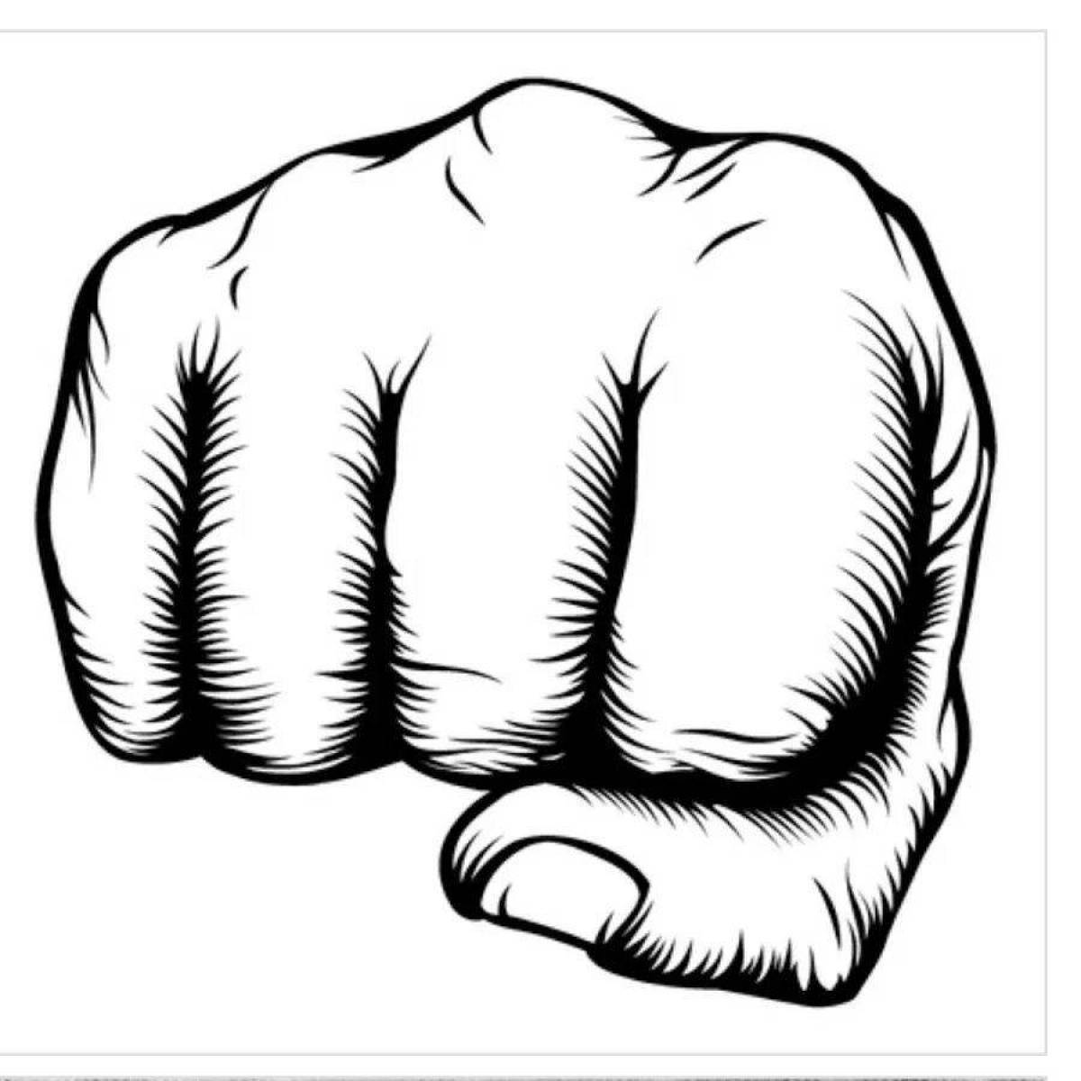 Раскраски Кулак - 62 фото