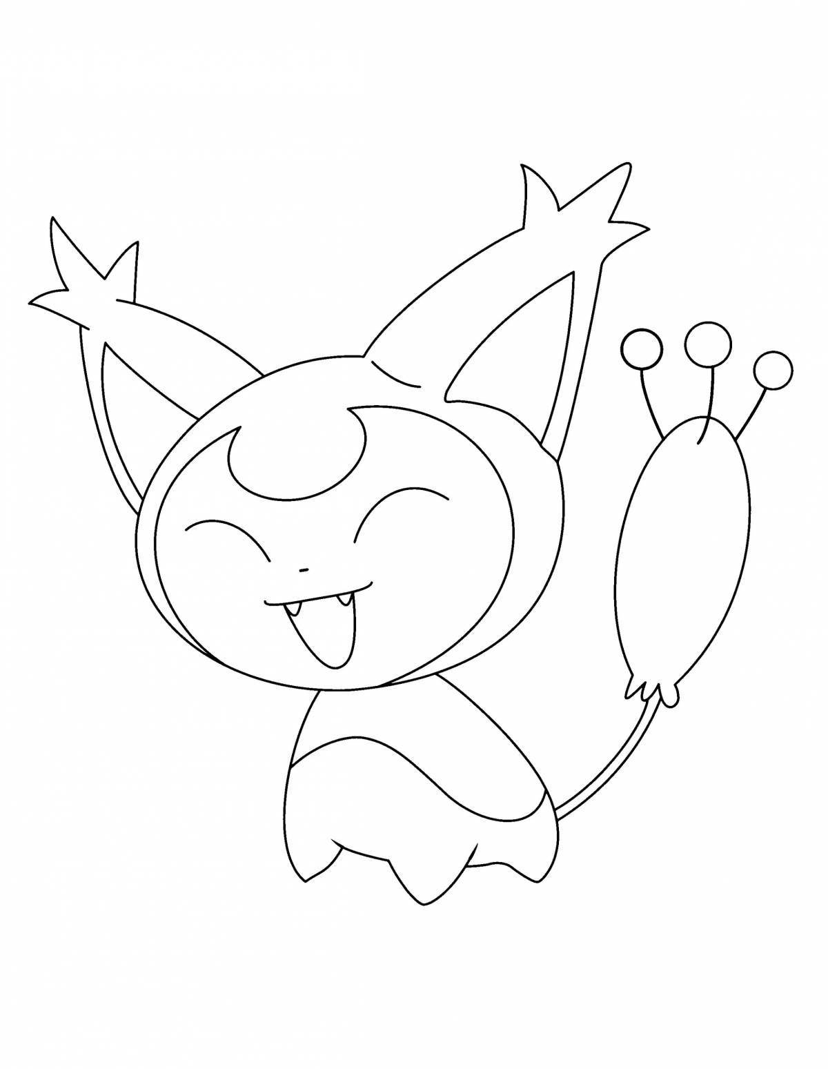 Radiant coloring page pokemon pictures