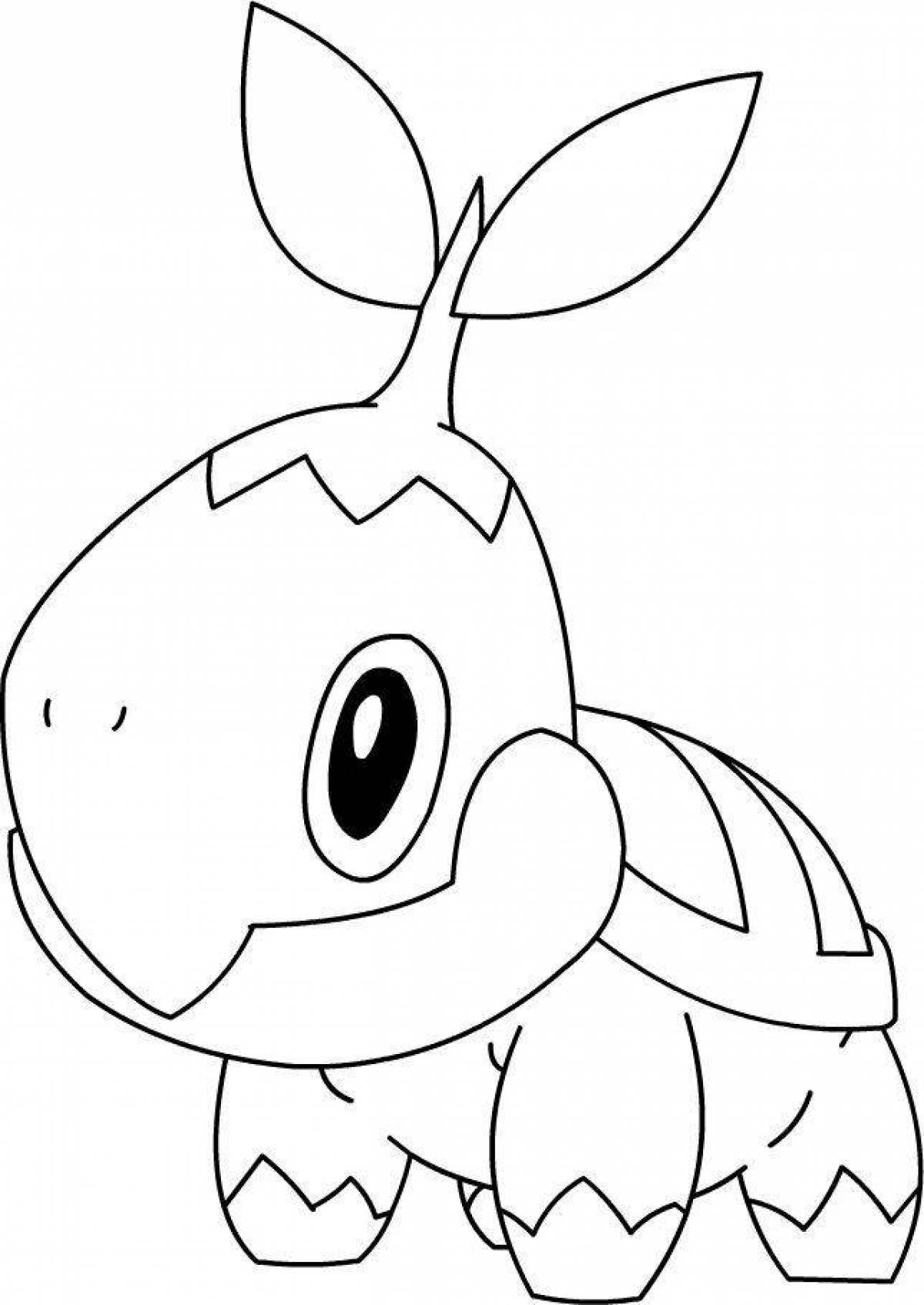 Sparkling pokemon coloring pages pictures