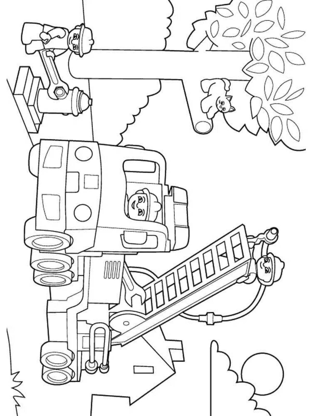 Lego hollow coloring page