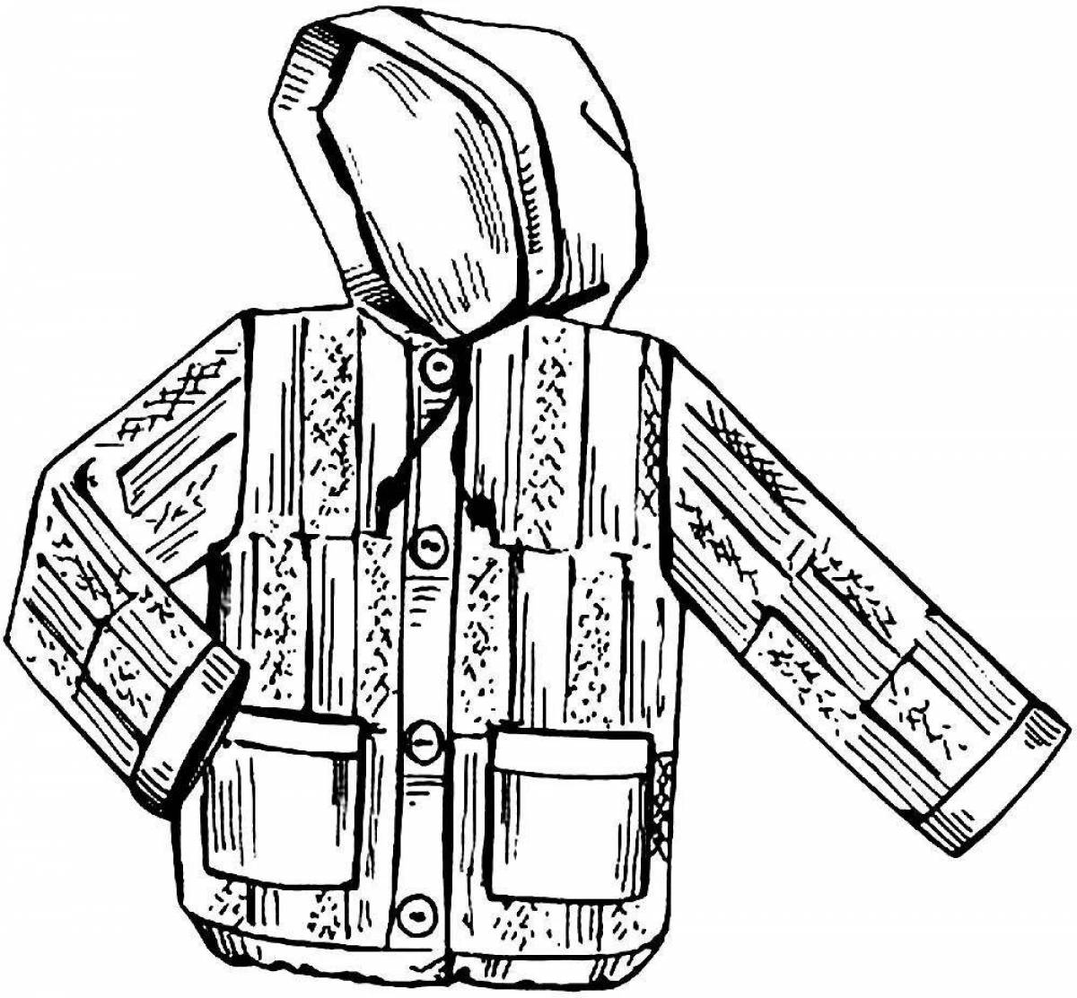 Сказочная куртка-раскраска для детей