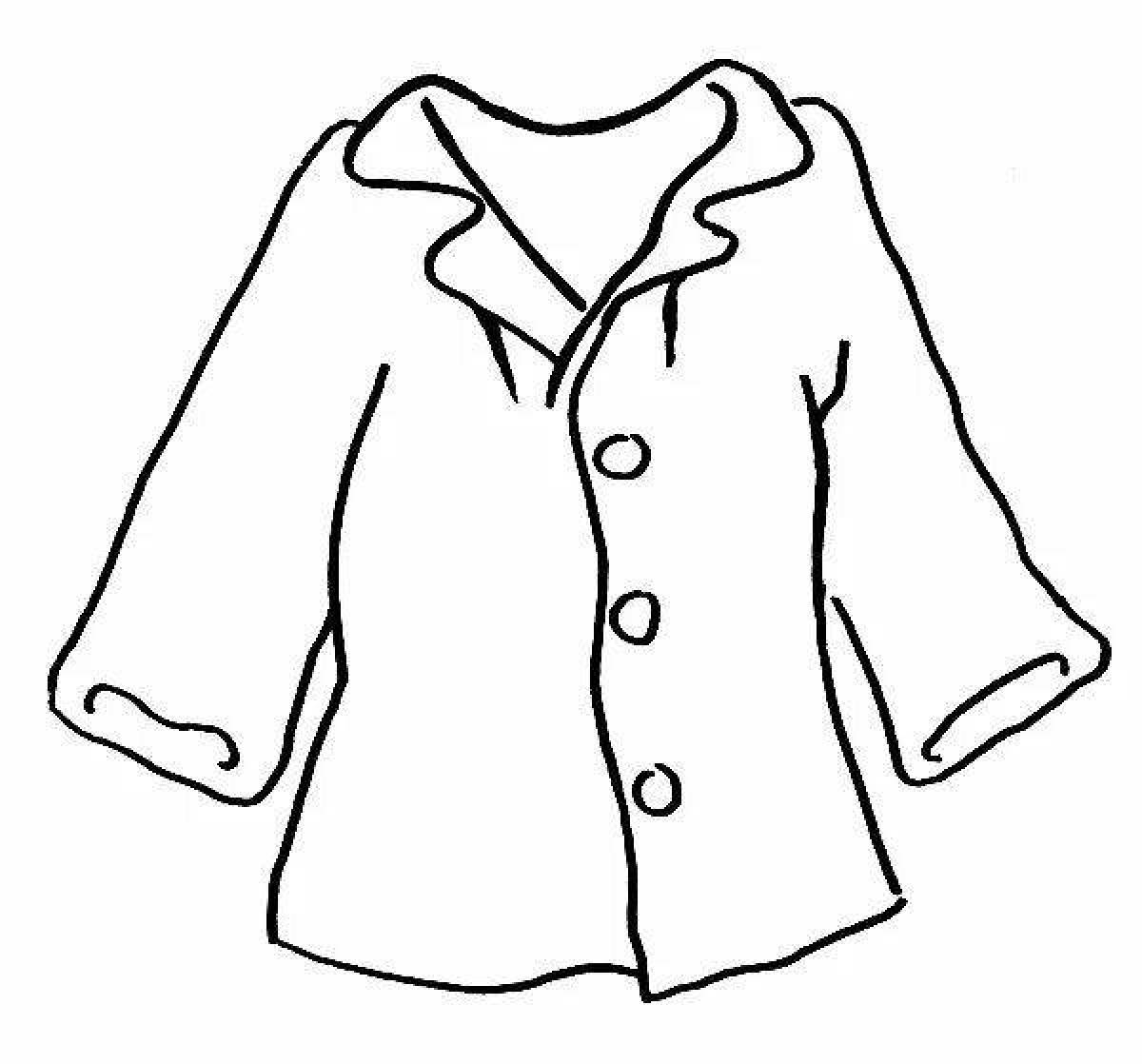 Amazing coloring jacket for kids