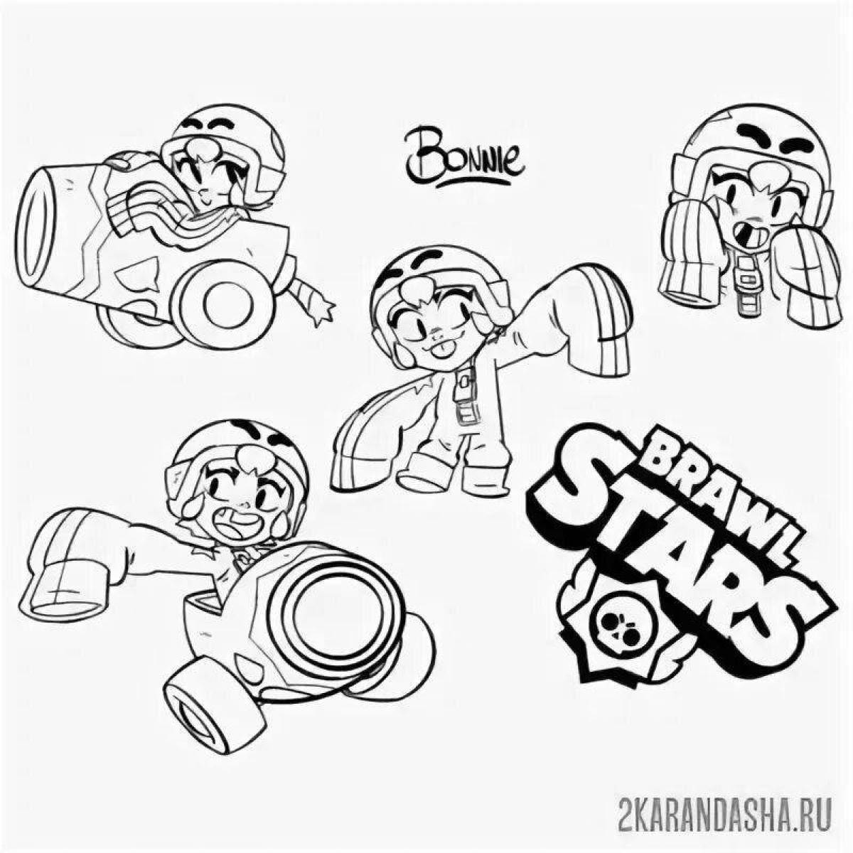 Bravo Stars Bonnie's Wild Coloring Page