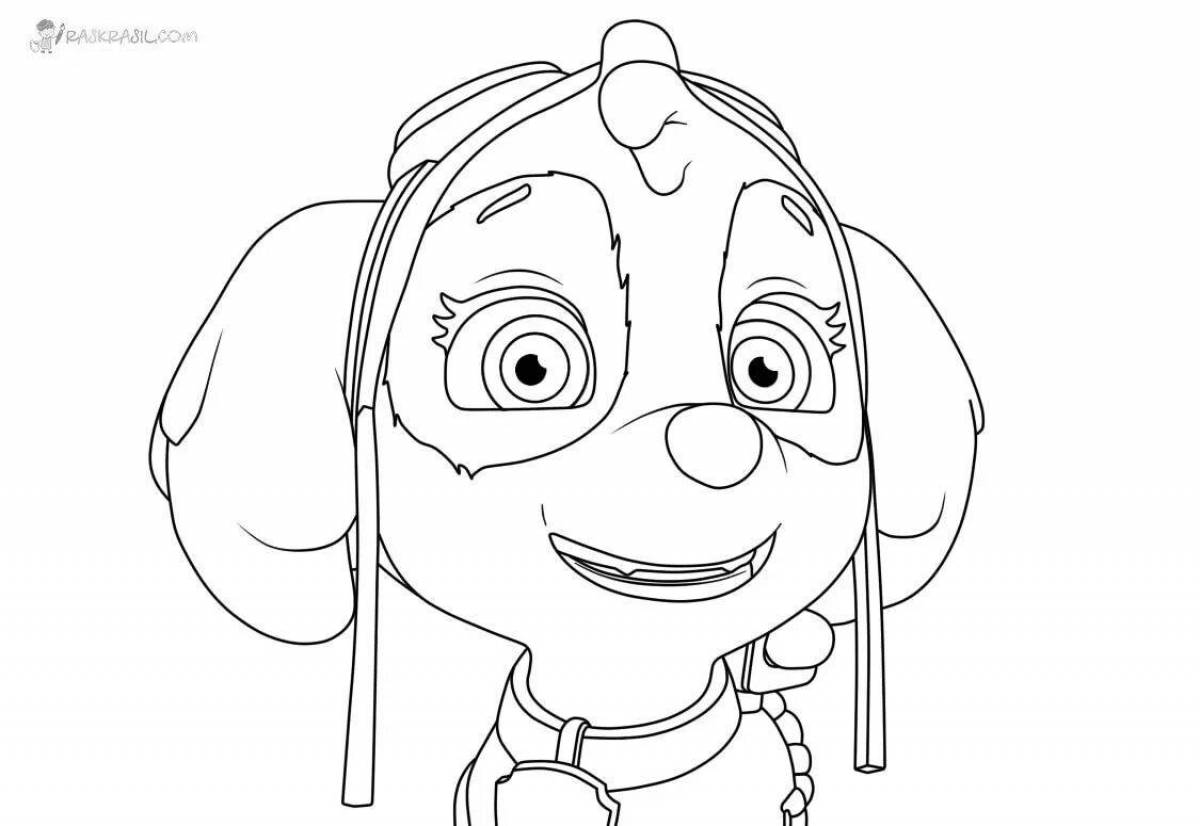 Great coloring page paw patrol movie