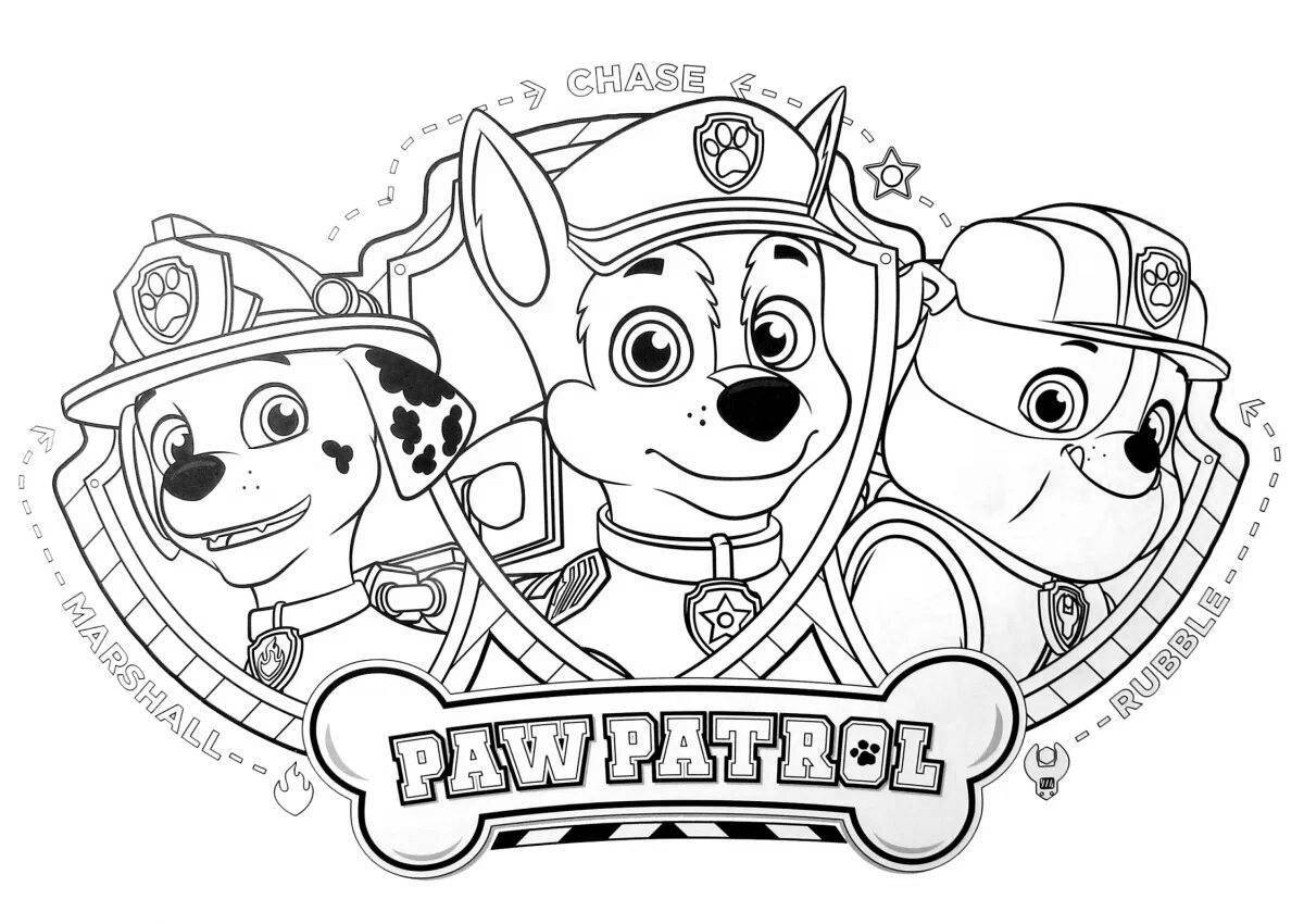 Замечательная раскраска paw patrol movie