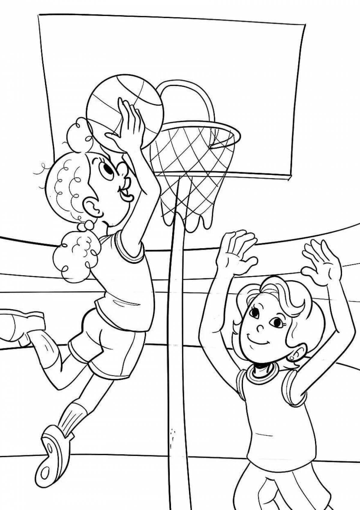 Physical education inspirational coloring book