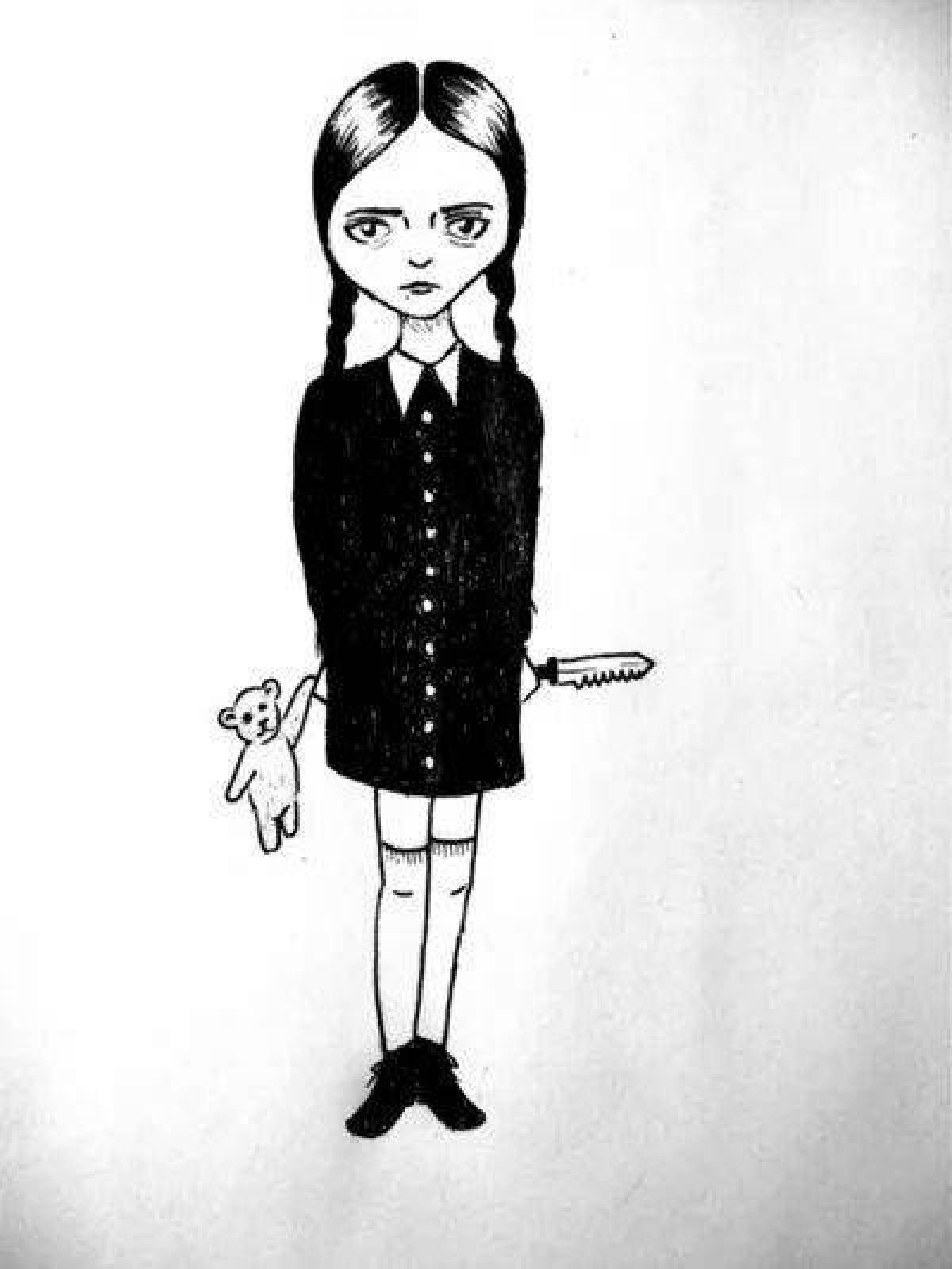 Wednesday addams from series #1