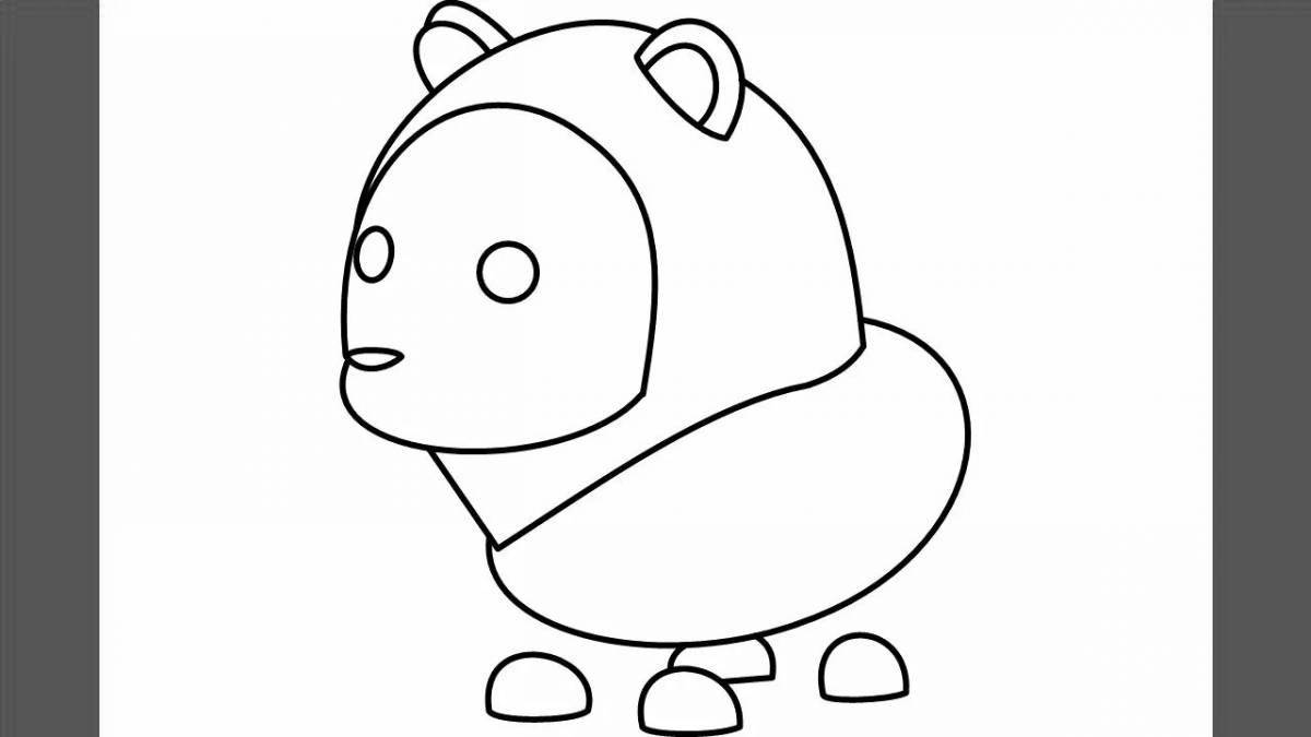 Cute pet coloring pages from adopt world roblox