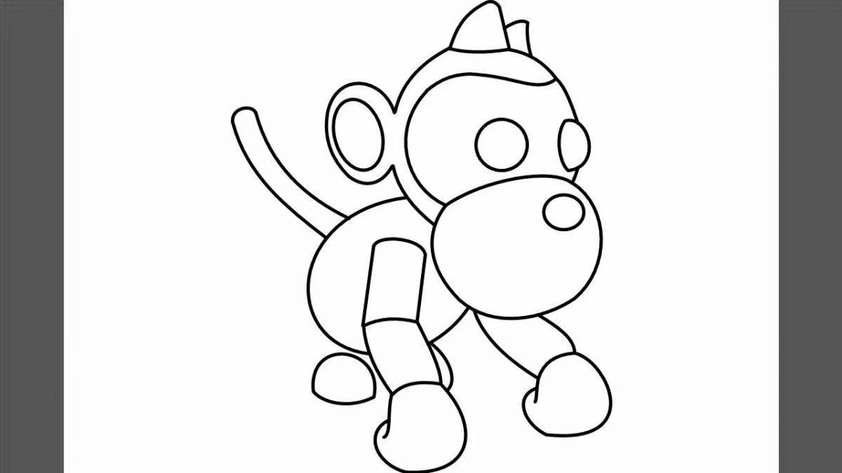 Waggly coloring page pets from adopt world roblox