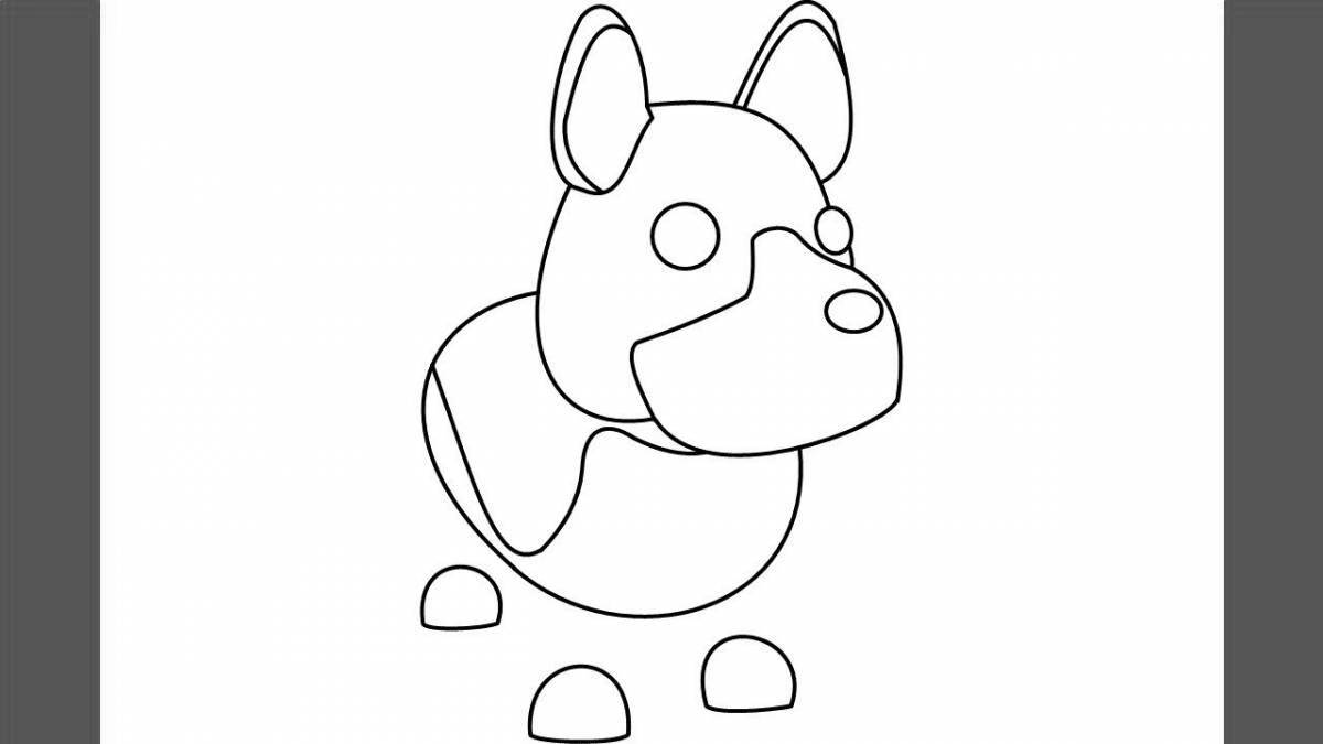 Animated animal coloring pages from adopt world roblox