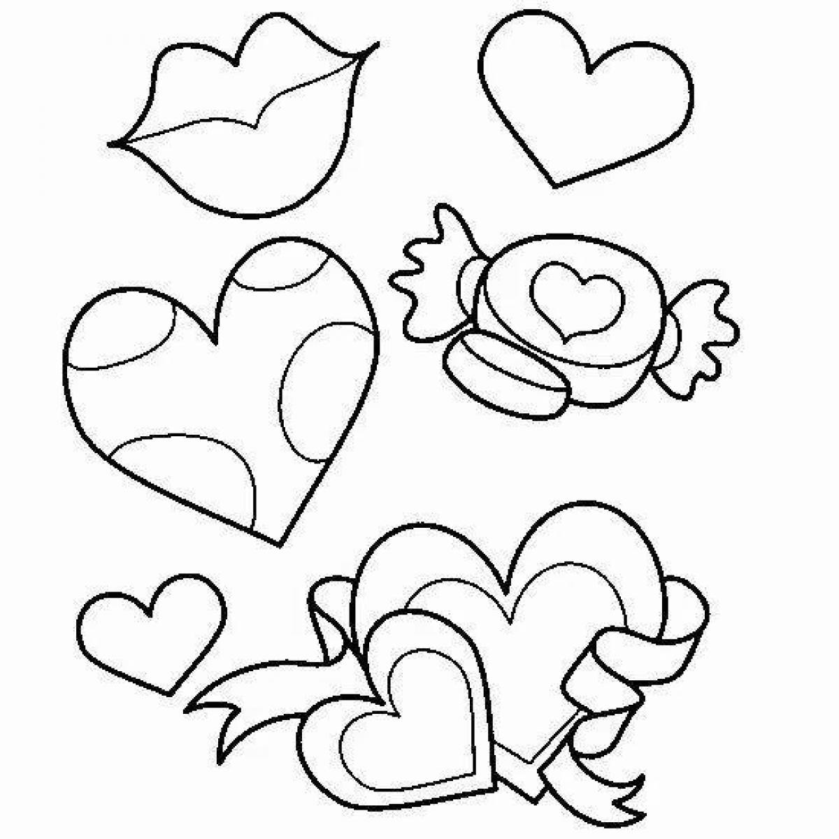 Children's Heart Coloring Pages for Toddlers