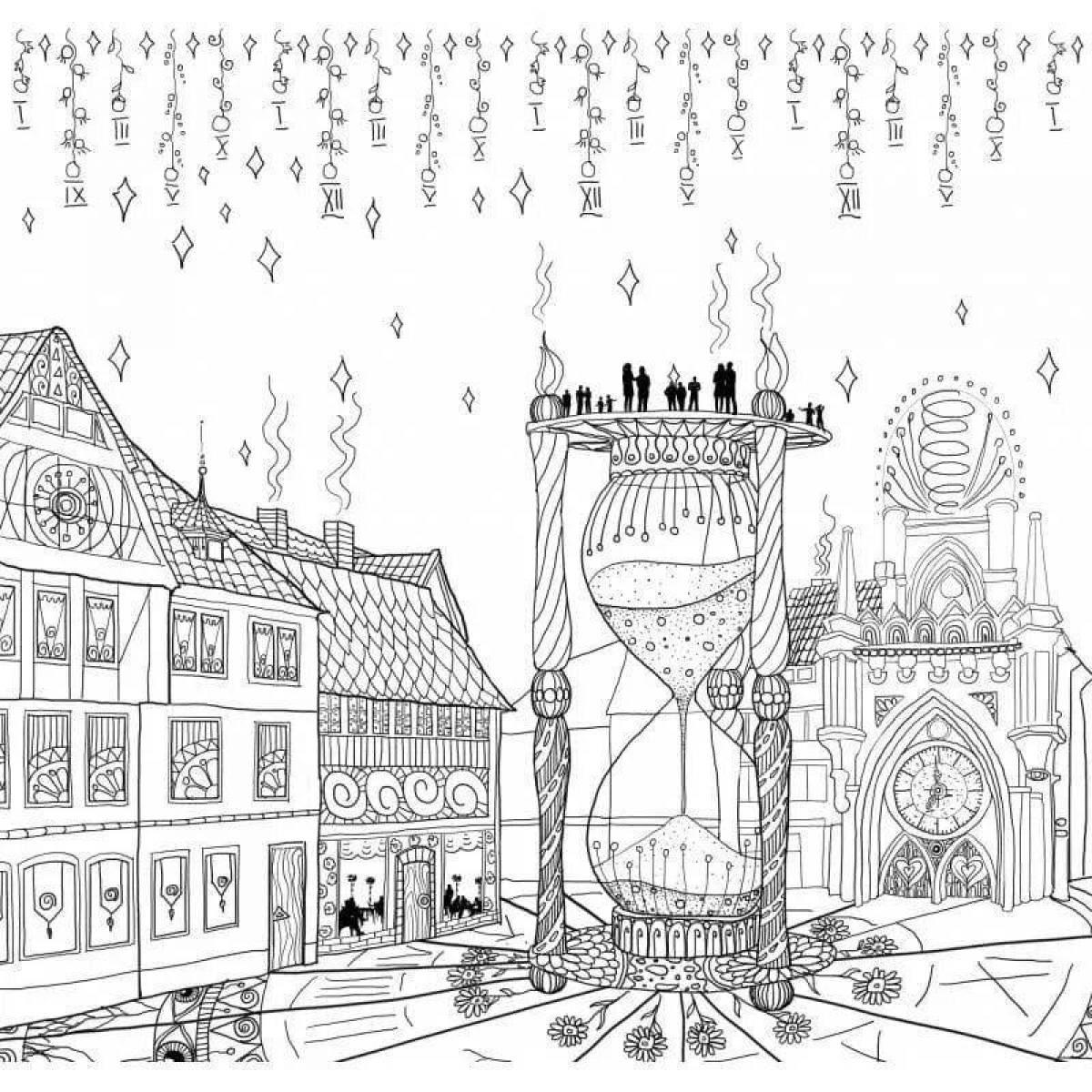 Joyful country coloring pages