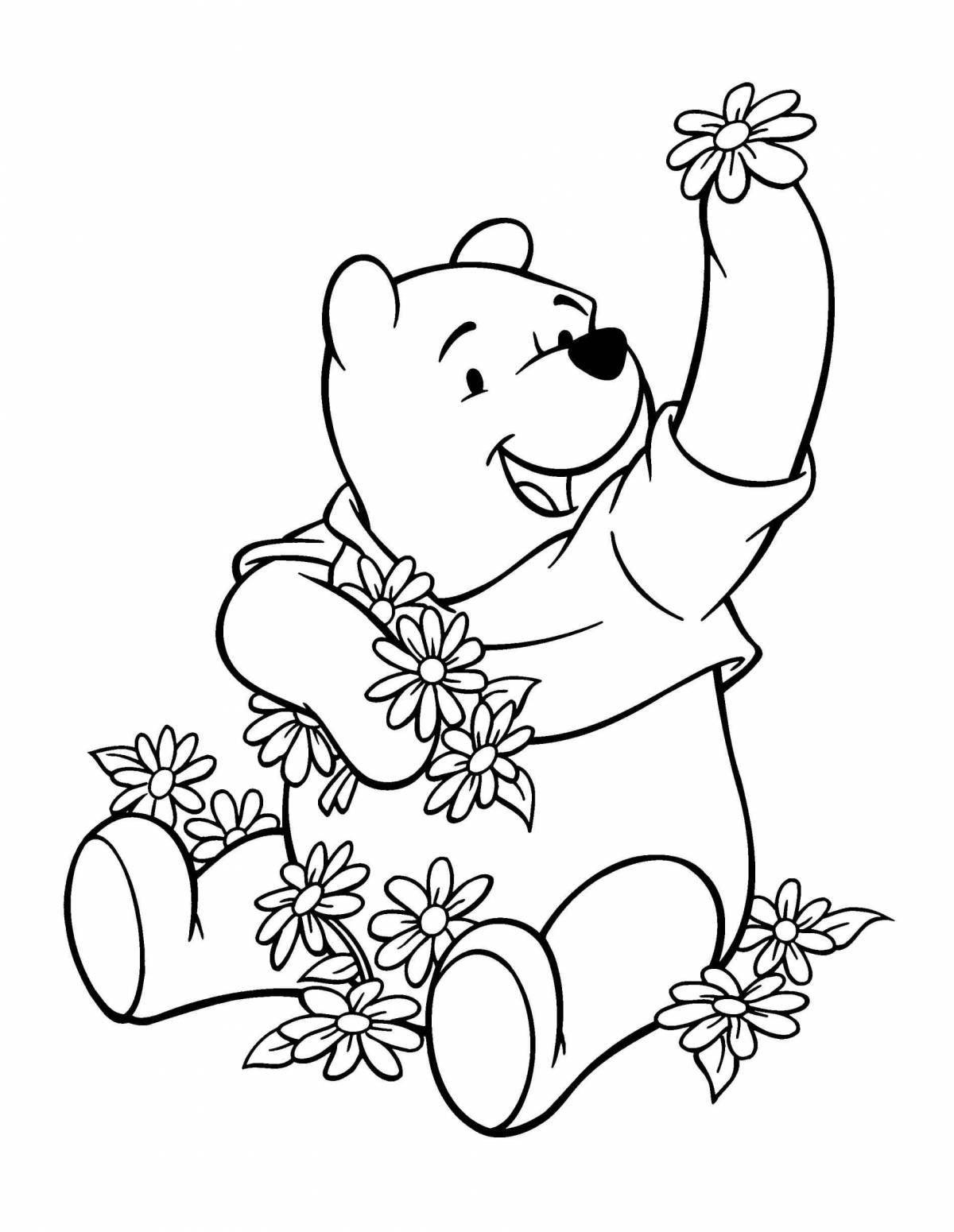 Winnie's adorable coloring page