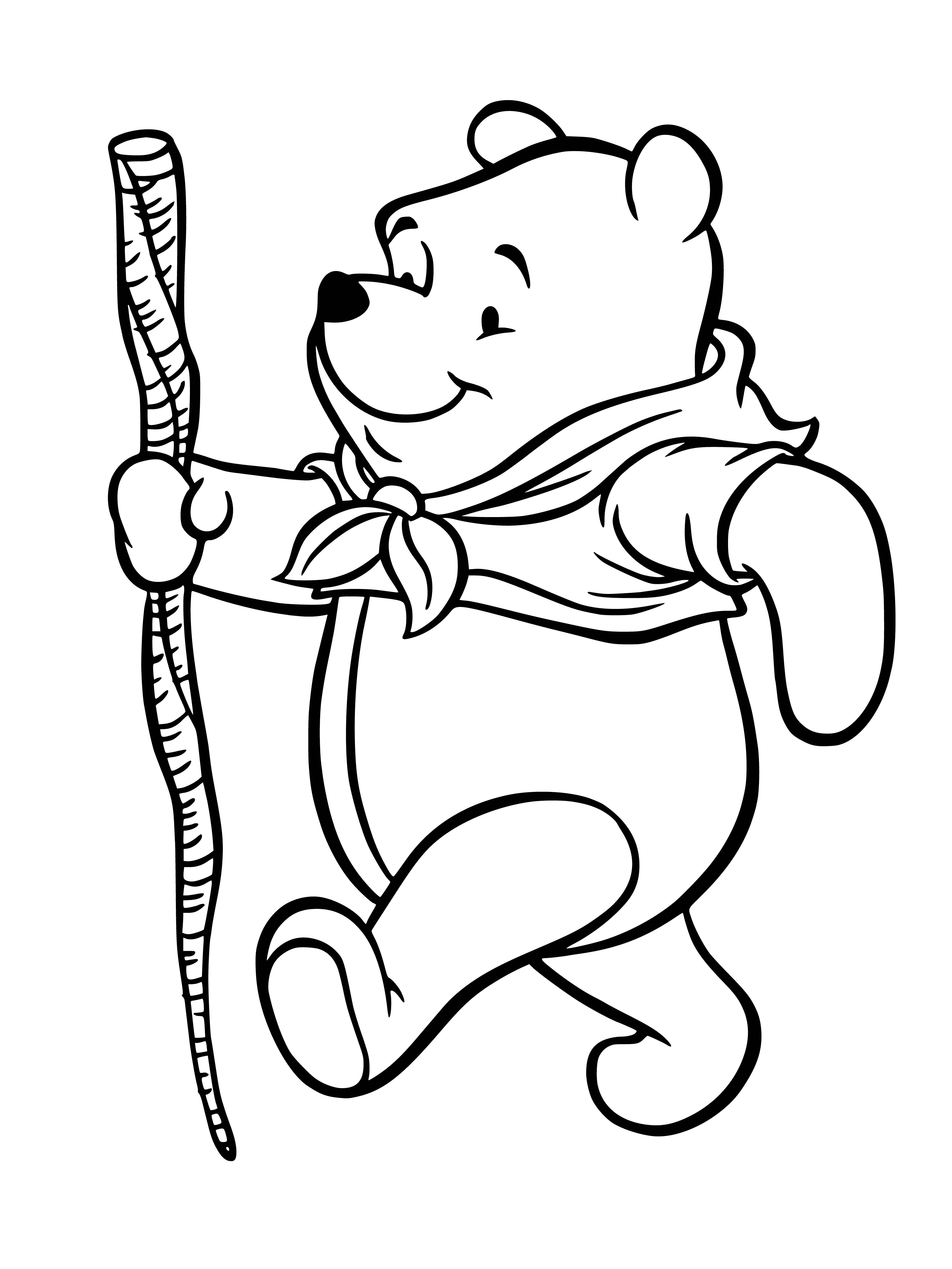 Excited vinnie coloring page