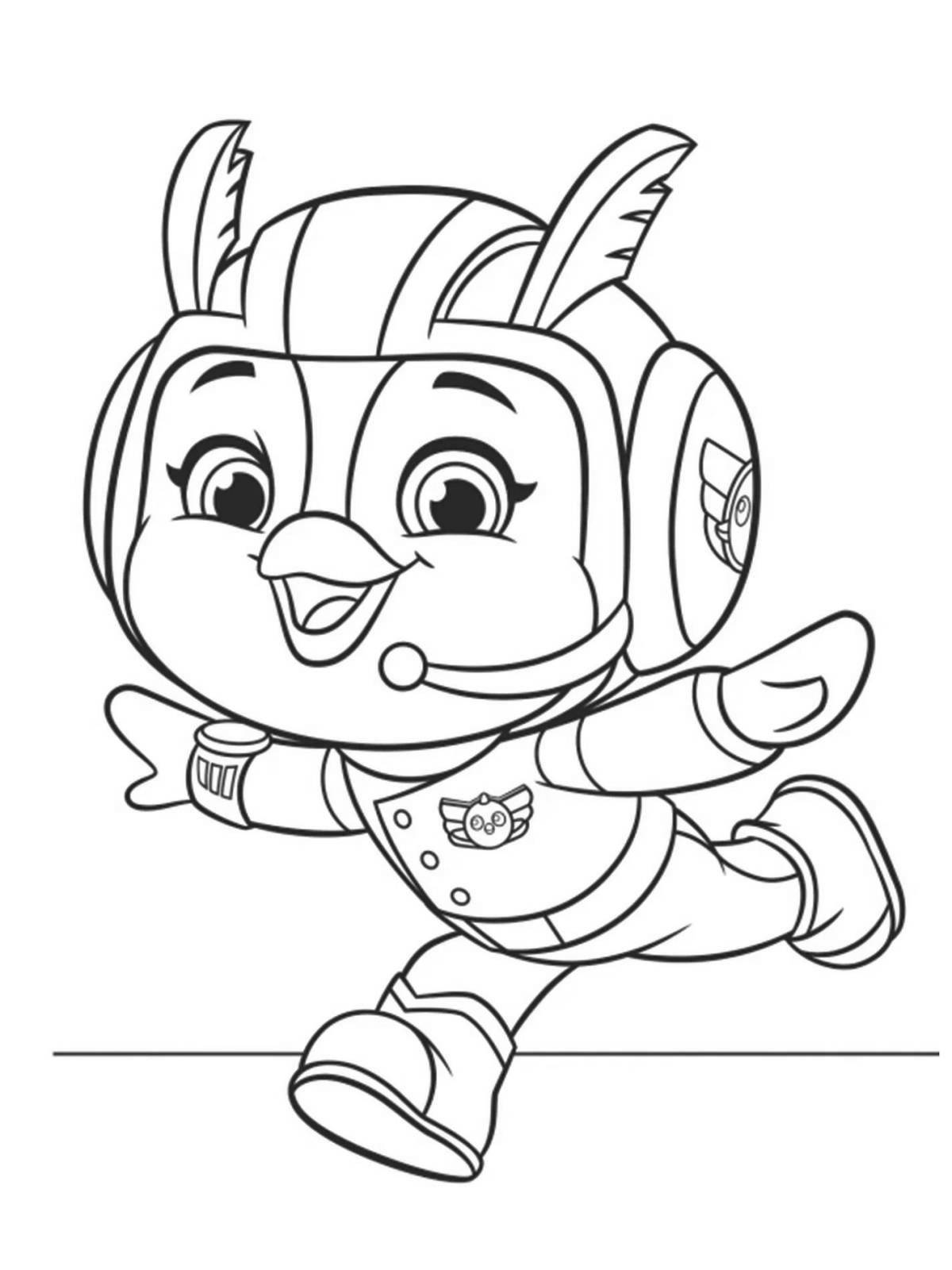 Charming coloring page top
