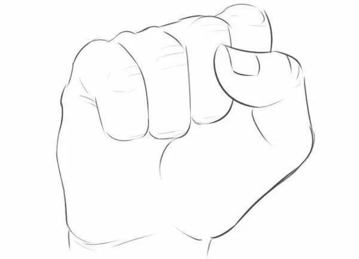 Grand fist coloring page
