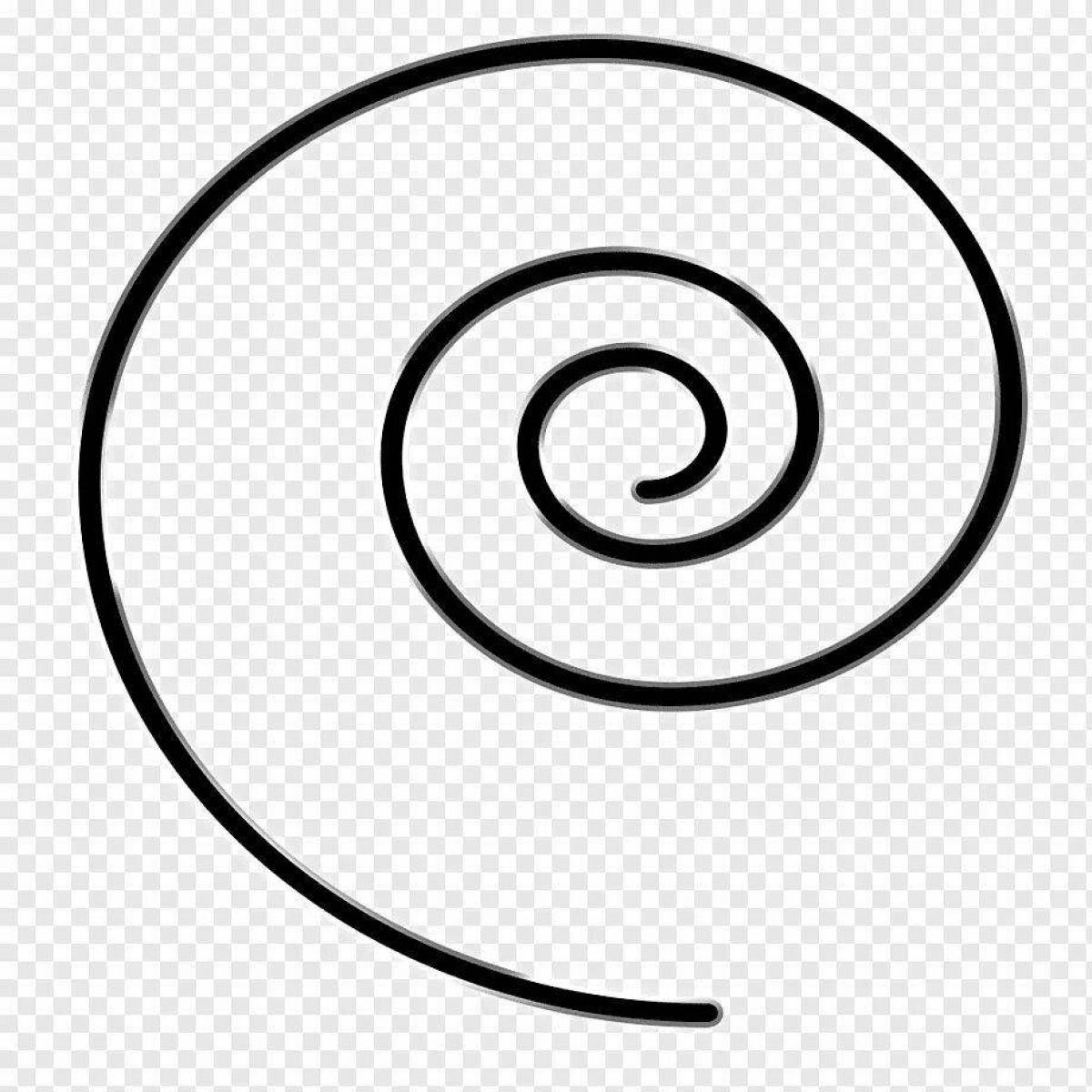 Fun spiral drawing page