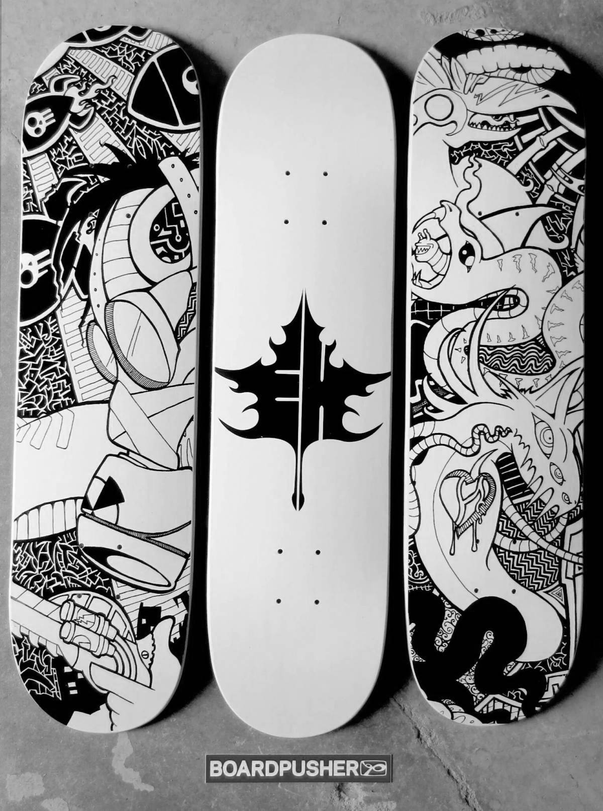 Awesome skate infinity coloring page