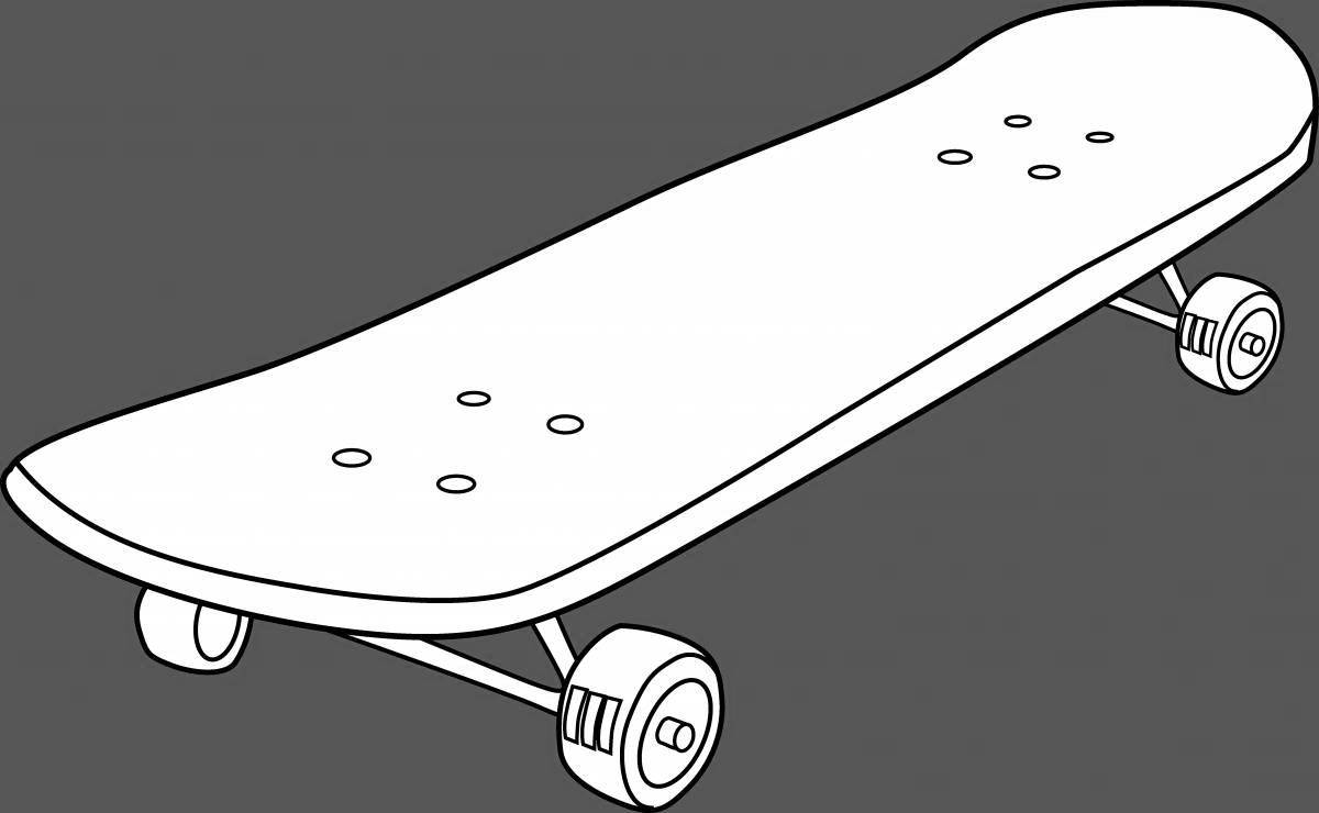 Fancy coloring skate infinity
