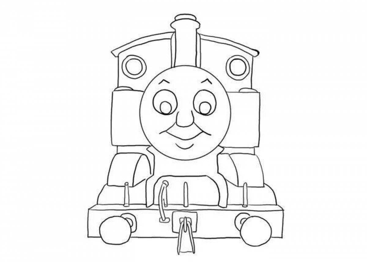 Thomas the spider's colorful coloring page