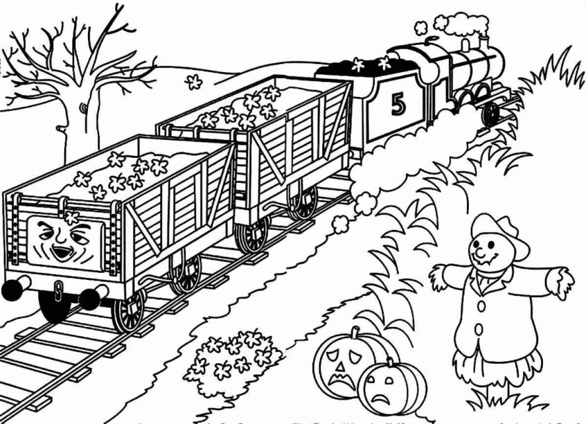 Charming thomas spider coloring book