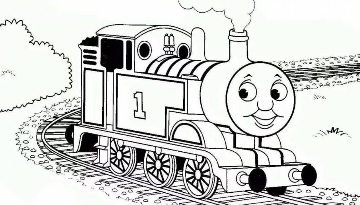 Lovely thomas spider coloring page