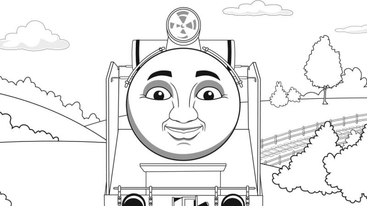 Funny thomas spider coloring book