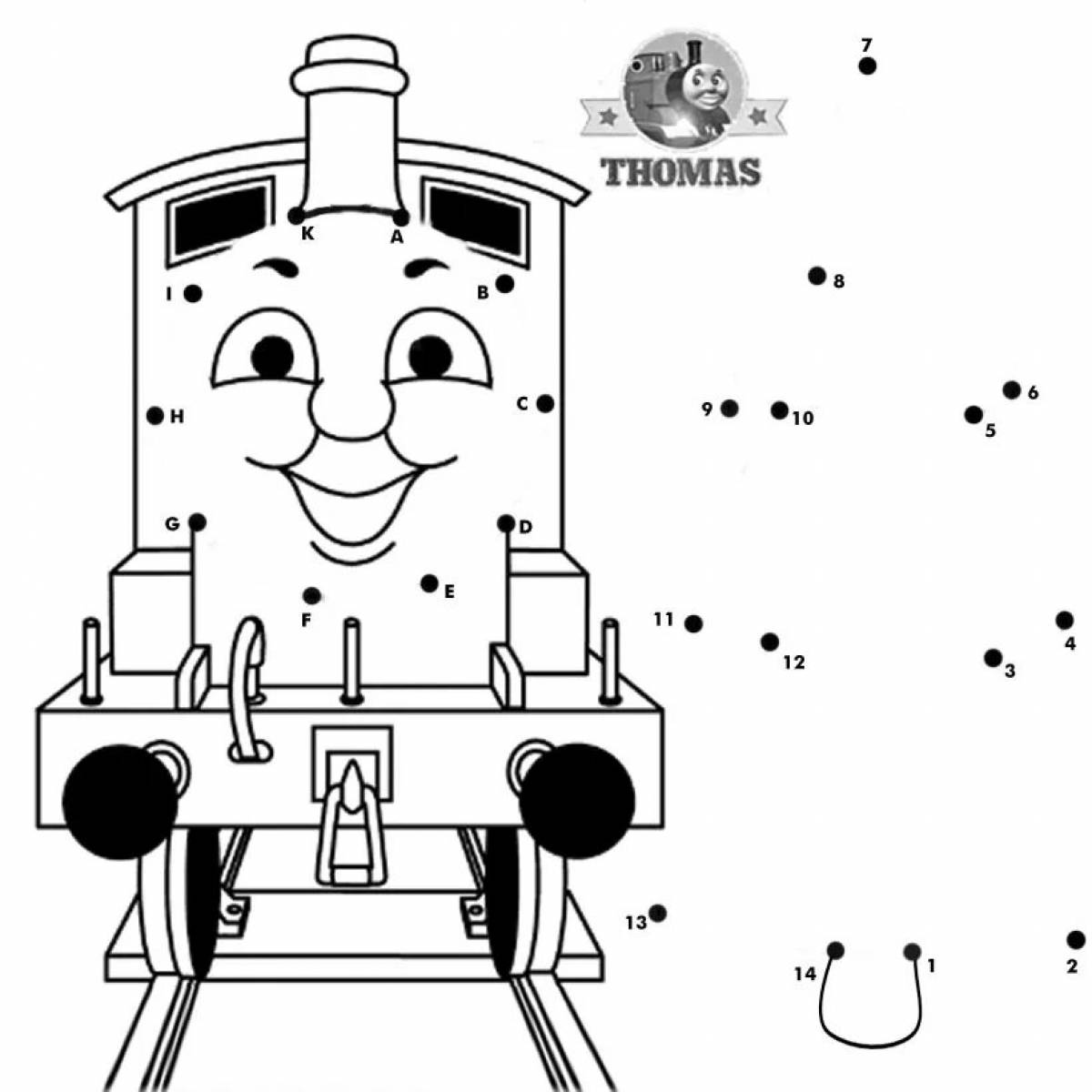 Thomas spider dynamic coloring page