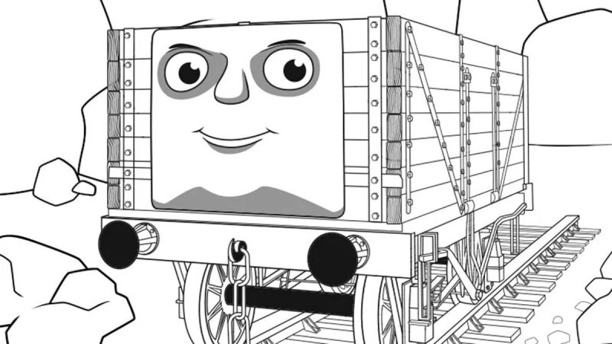 Strong thomas spider coloring book