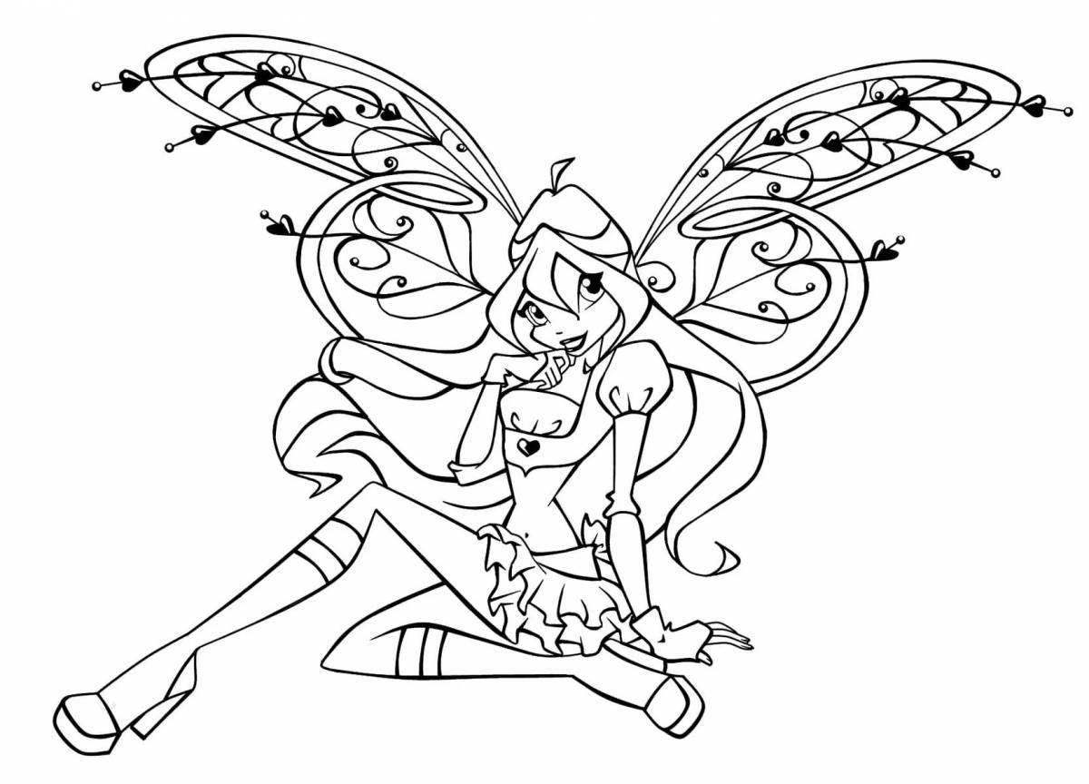 Fairy coloring winx games