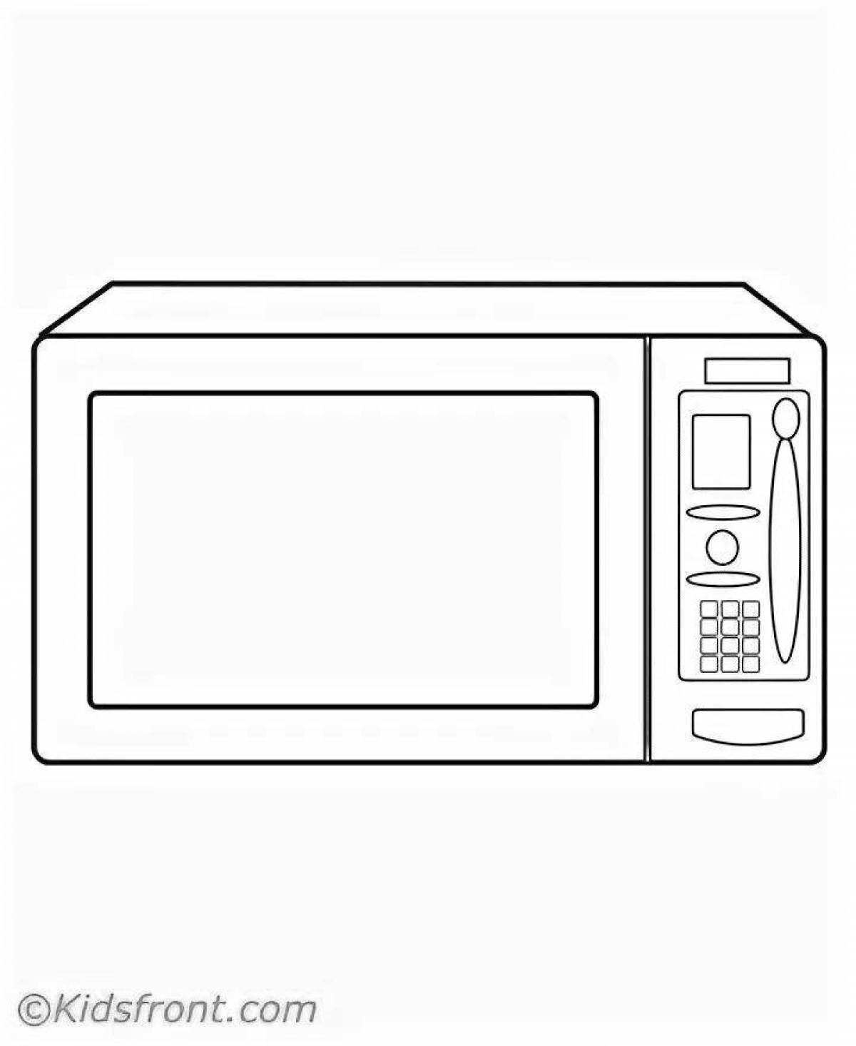 Микроволновка рисунок карандашом