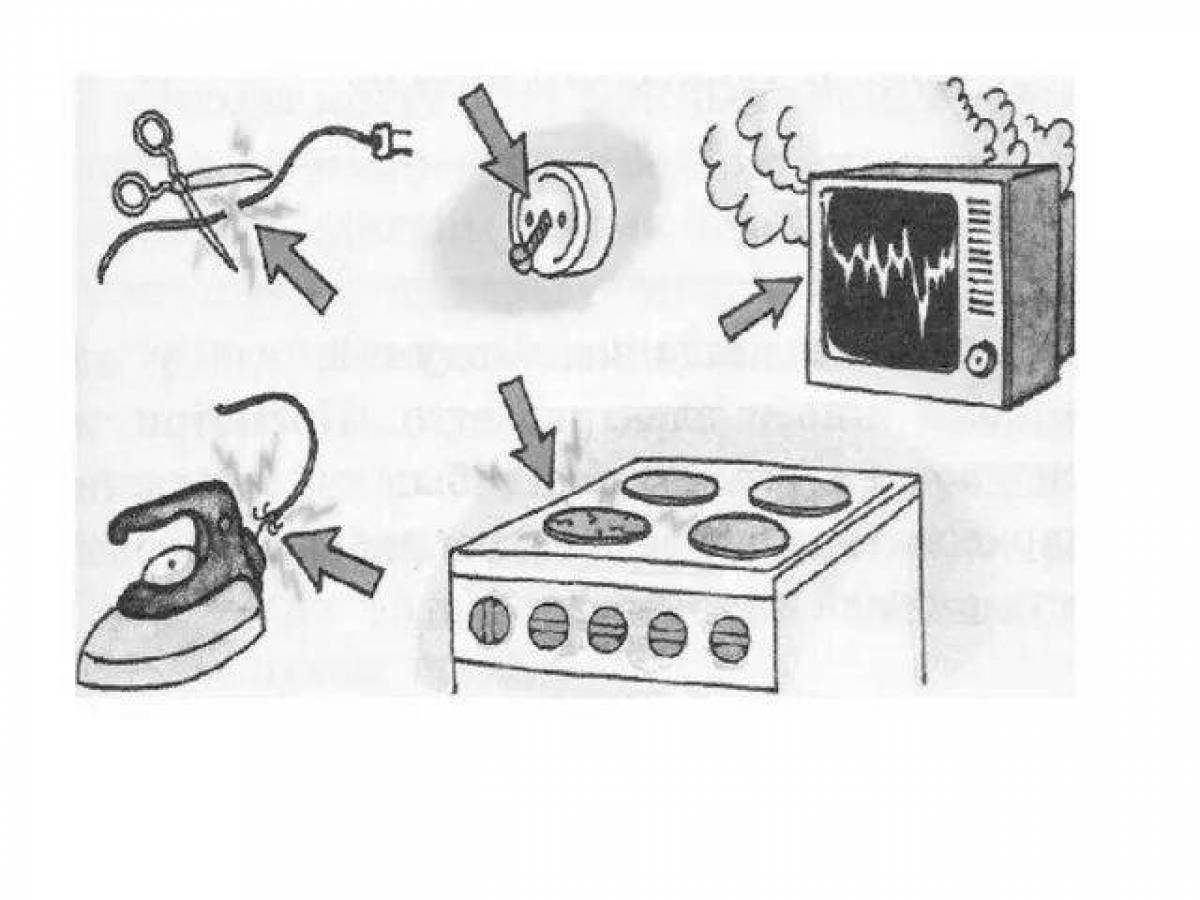Домашние опасности рисунки