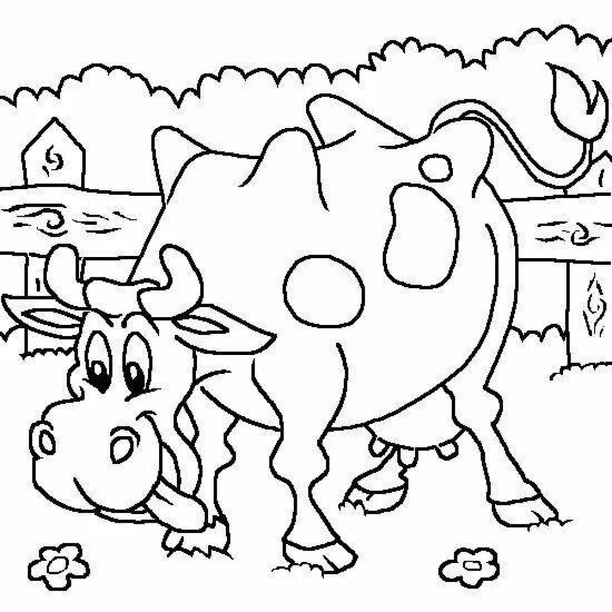 Раскрашивать коров. Раскраска корова. Корова раскраска для детей. Раскраски для детей оранжевая корова. Раскраска желтая корова.