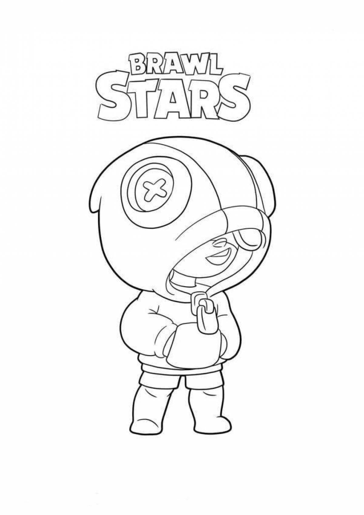 Otis brawl stars fun coloring book