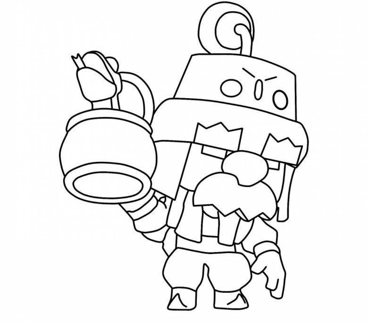 Photo Amazing coloring otis brawl stars