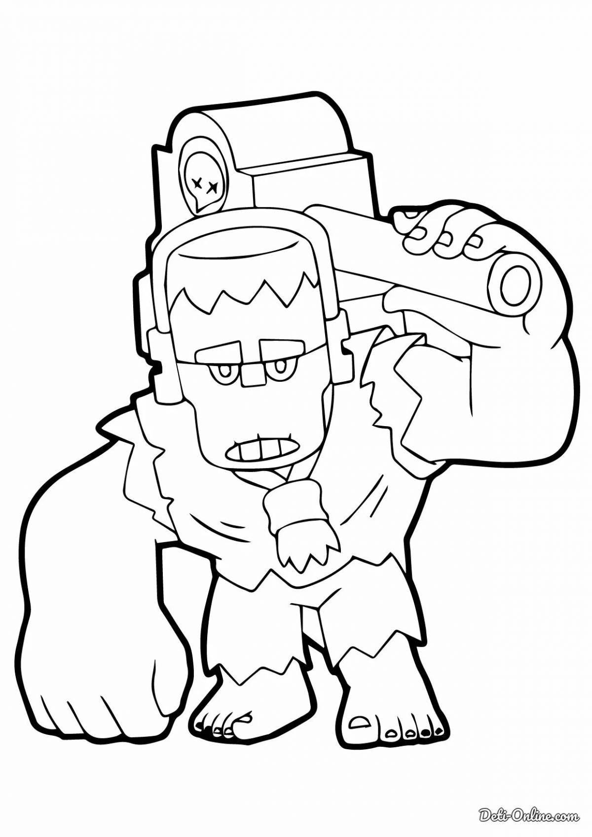 Photo Charming coloring otis brawl stars