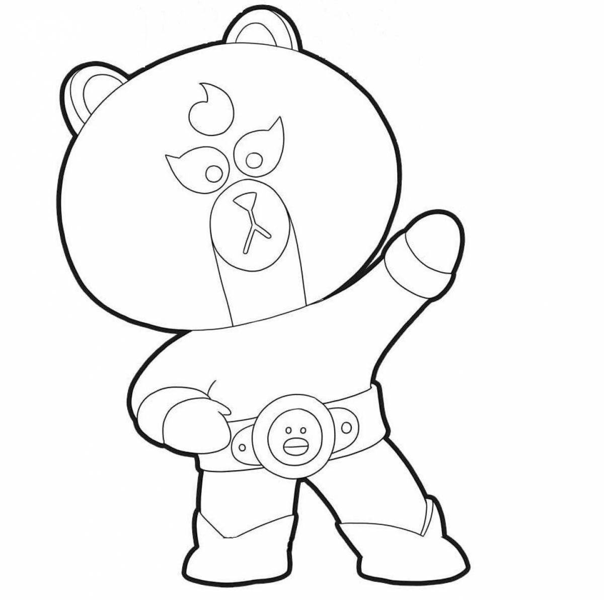 Photo Lovely coloring otis brawl stars