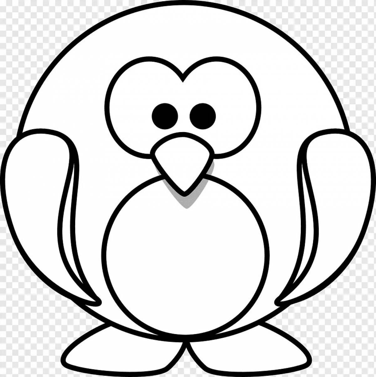 Wonderful penguin coloring pages for kids