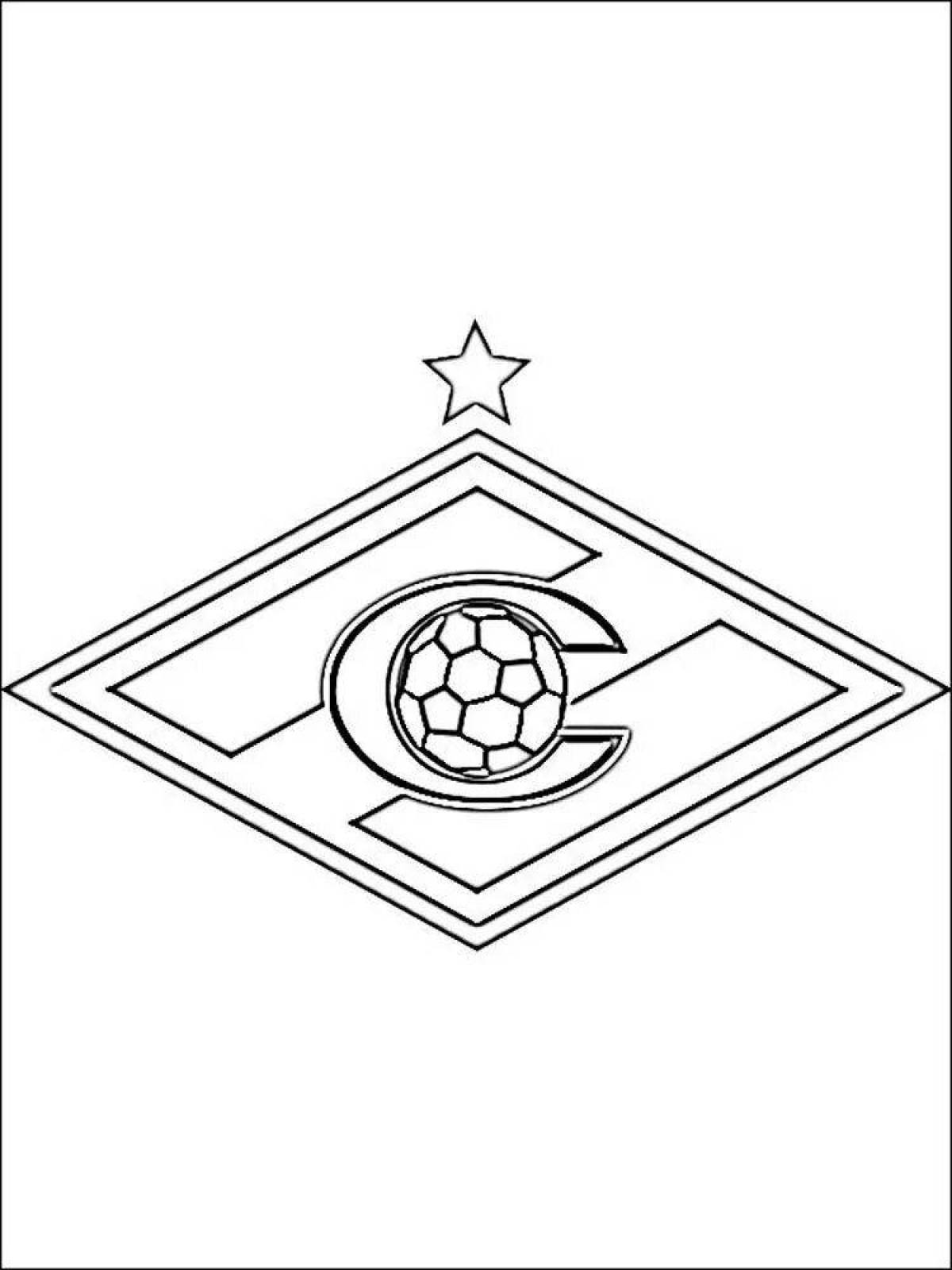 Generous coloring of the emblem of football clubs