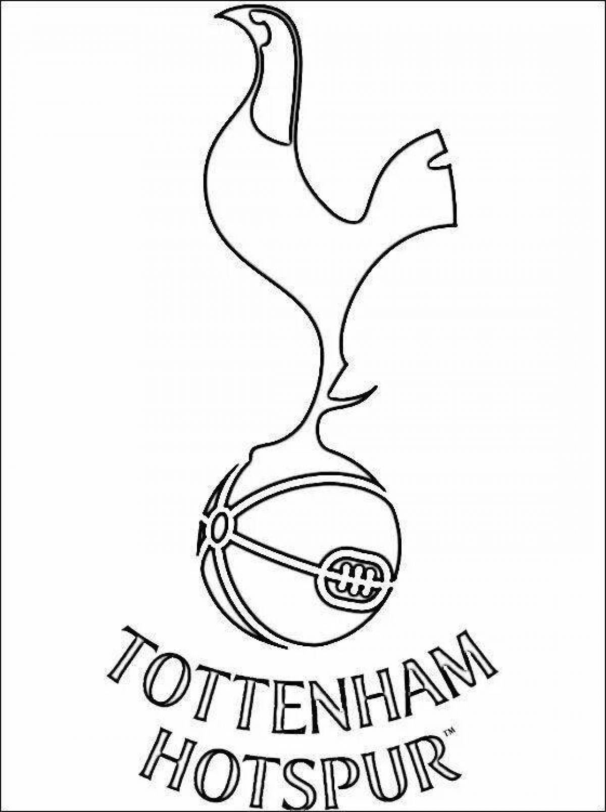 Luminous coloring pages of emblems of football clubs
